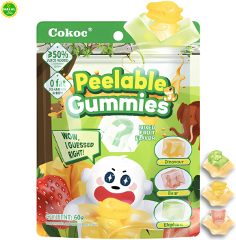 Cokoc - Peelable Gummies Mixed Fruit Flavor HALAL 60g